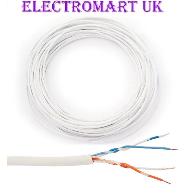 Bt telephone cable wire 2 pair 4 core extension solid copper 10m