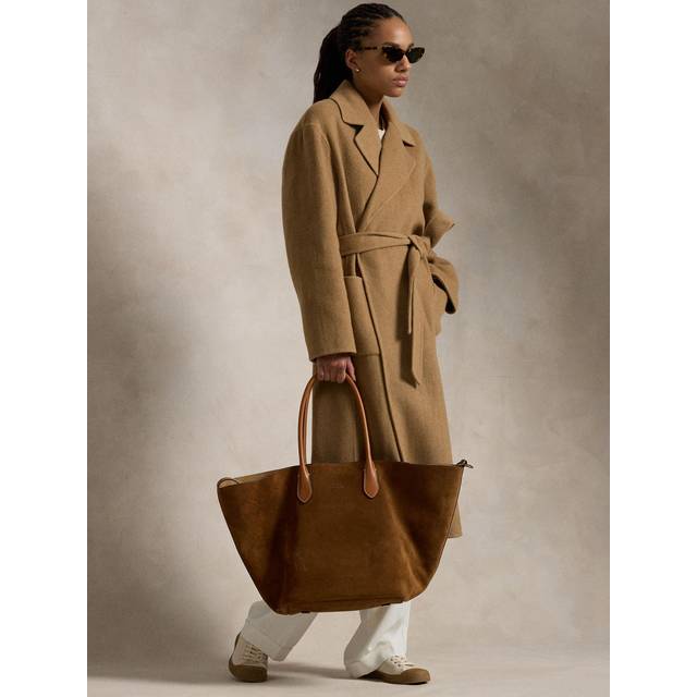 POLO RALPH LAUREN Double-Faced Wool Wrap Coat |Beige |M