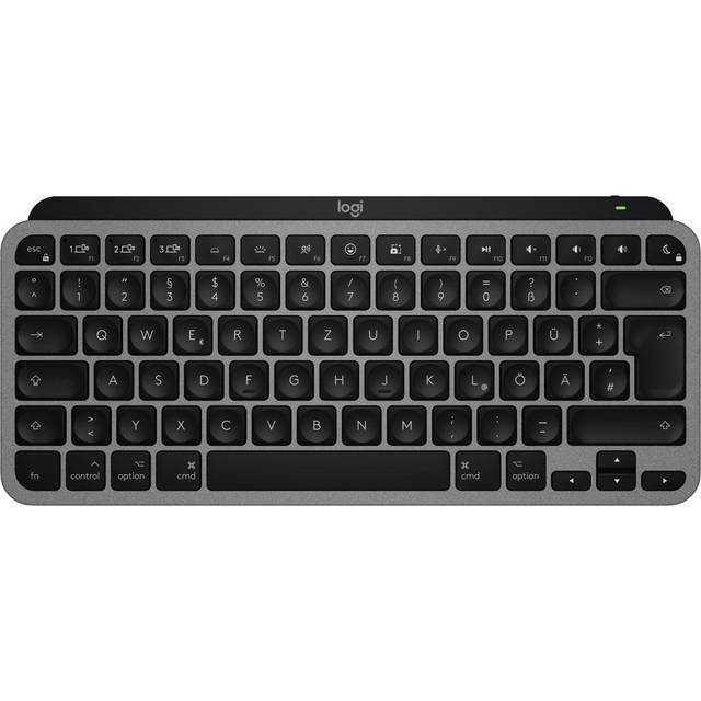 Logitech MX Keys Mini för Mac – Bluetooth-tangentbord in Space Gray, Deutsch (Qwertz)