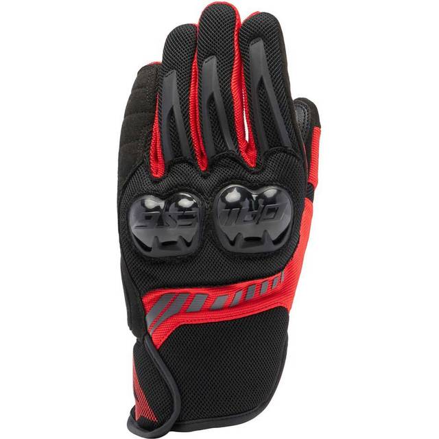Dainese Mig 3 Air Tex Motorcycle Gloves, black-red, Size XS for Men