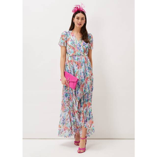 Phase Eight Women's Cleo Floral Midaxi Dress - Cherry/Multi - 26