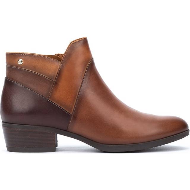 Pikolinos for woman. W1U-8732C1 Brown Daroca Leather Ankle Boots (36), 3 to 5 cm, Zip, Casual