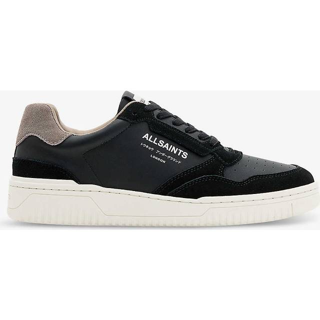 Allsaints Mens Black/grey Regan Panelled Suede and Leather Low-top Trainers Eur 46 / 12 Uk Men - BLACK/GREY
