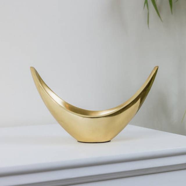 Gold Metal Decorative Bowl Material: Home Decor & Accessories