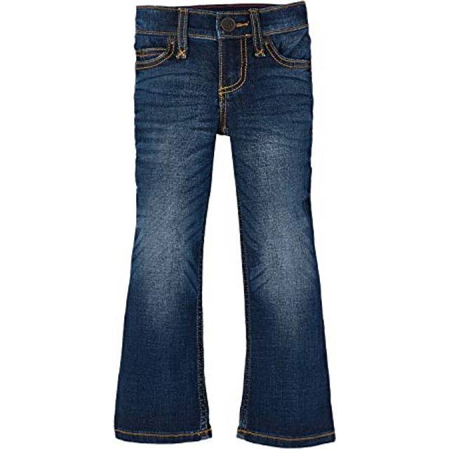Wrangler Girls' Western Boot Cut Jeans  Medium Blue  8 Slim