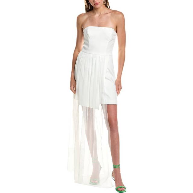 French Connection Whisper One-Shoulder Tulle Mini Dress
