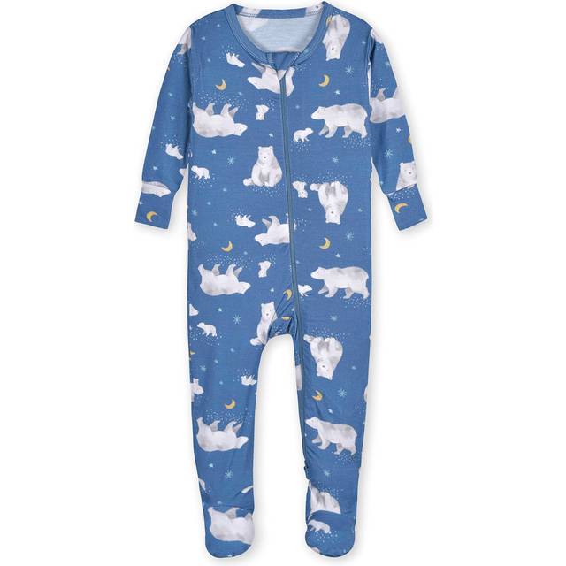 Gerber Unisex Baby Toddler Buttery Soft Snug Fit Footed Pajamas with Viscose Made from Eucalyptus  Polar Bear  3T
