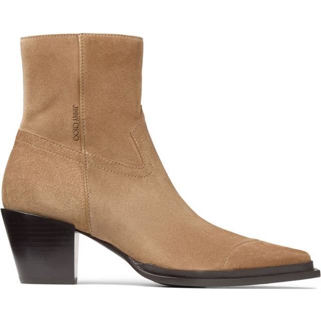 Jimmy Choo - 60mm Cece boots - women - Suede - 37 - Neutrals