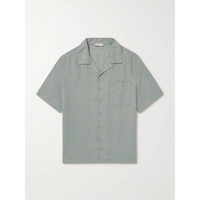 Onia - Air Convertible-Collar Linen and TENCEL™ Lyocell-Blend Shirt - Men - Gray - M