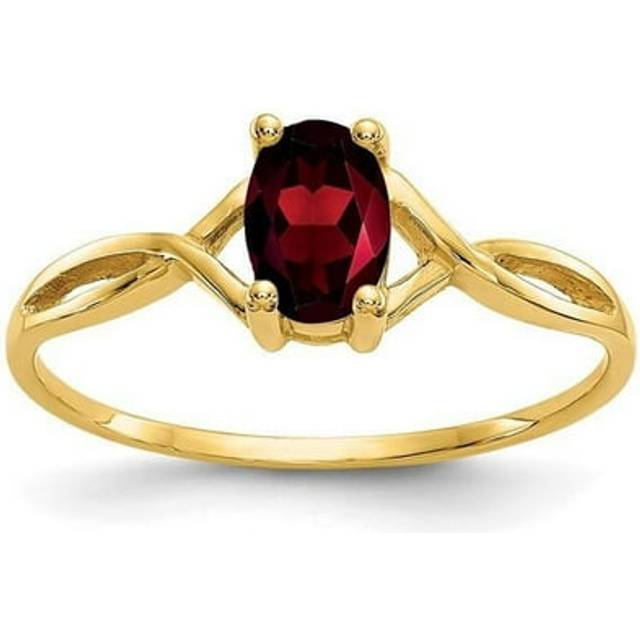 14K Yellow Gold Birthstone Ring - Size 7