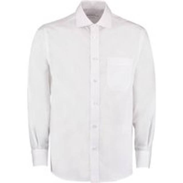 (14.5 in, White) Kustom Kit Mens Premium Corporate Non-Iron Shirt