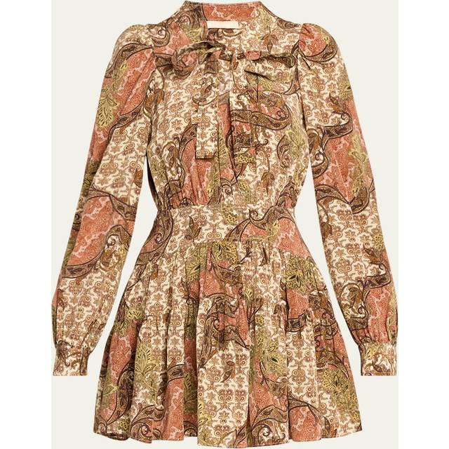 Ulla Johnson - Maris Pleated Paisley-print Silk Crepe De Chine Mini Dress - Multi - US 10