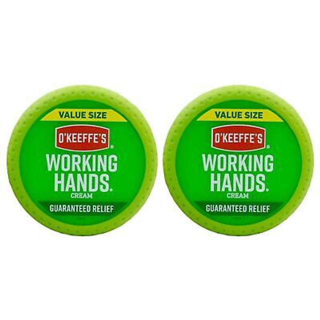 OKeeffes Working Hands Hand Cream For Extremely Dry Cracked Hands 68 oz Jar Value Size Pack of 2