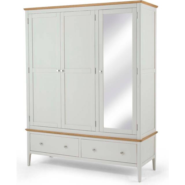 Swans Island Mirrored 3 Door Wardrobe (190cm H X 150cm W X 57cm D)