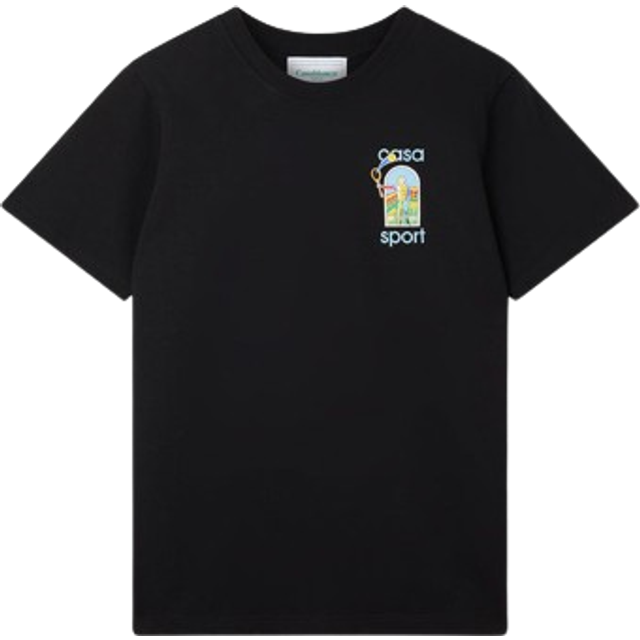 Casablanca Le Jeu Colore Printed T-Shirt in Black - Black / M