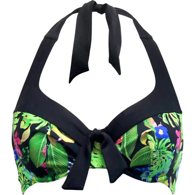 Pour Moi St Lucia Halter Bikini Top - Tropical - 32DD
