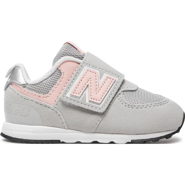 Hook-&-Loop Trainers for Babies, NW574PK NEW BALANCE® mouse grey