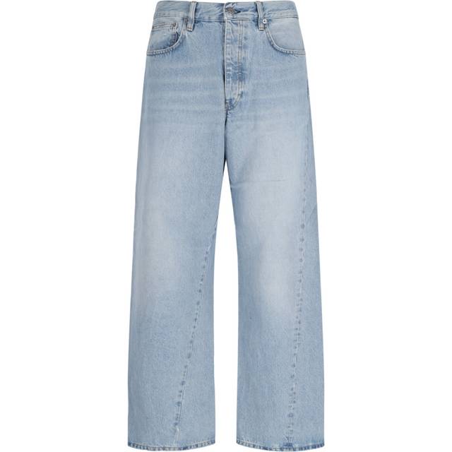 Sunflower Twist Denim Wide-Leg Jeans - W34/L32 - Blue
