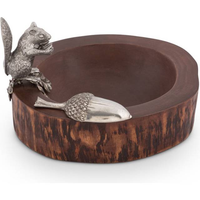 Vagabond House Standing Squirrel Nut Bowl and Scoop