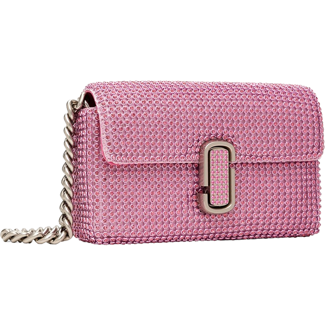 Marc Jacobs The Rhinestone J Marc Mini Shoulder Bag - Petal Pink