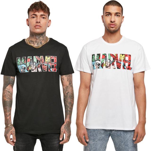 Merchcode MC Marvel Logo Character Tee Black / L T-shirt