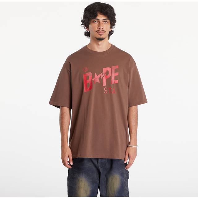 T-shirt A BATHING APE Floral Solid Camo Bape Sta Logo Relaxed Fit Short Sleeve Tee Brown XXL (XXL)