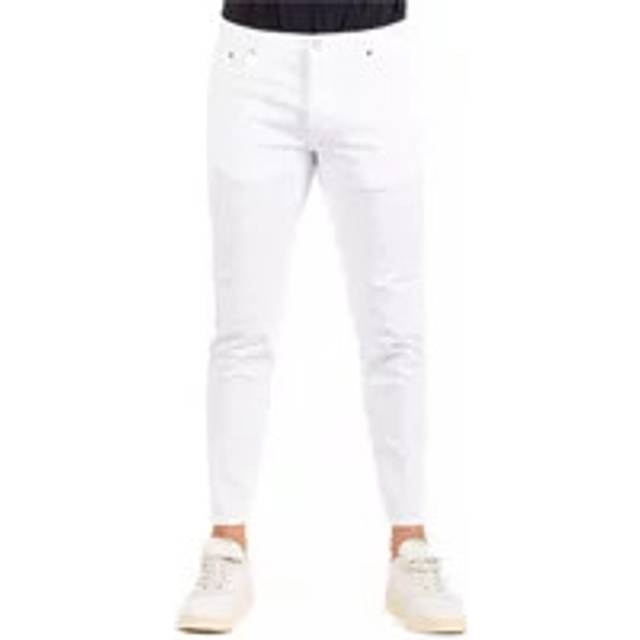 Dondup, Slim-fit Jeans, male, White, W35, Skinny Fit Cotton Jeans