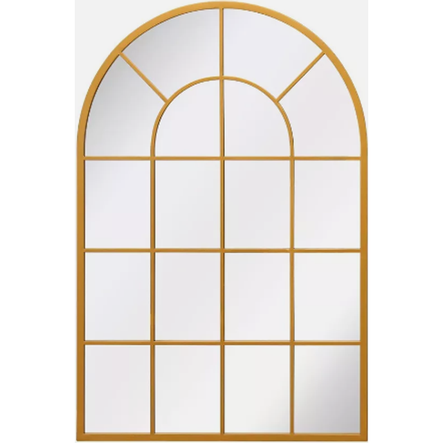 The arcus extra large gold arched window mirror 47"x31" 120x80cm