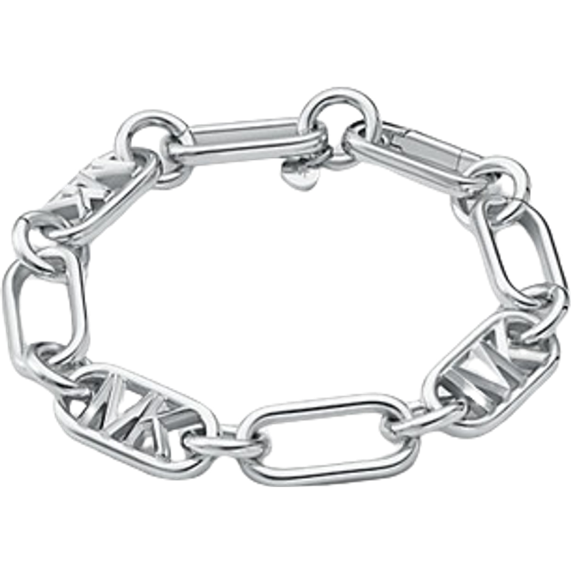 MK Precious Metal-Plated Brass Chain Link Bracelet - Silver - Michael Kors - ONE SIZE