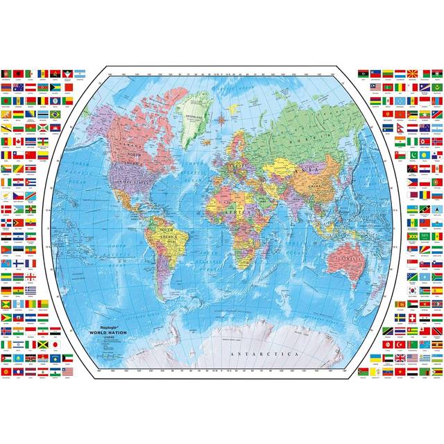 Ravensburger Political World Map 1000 Piece Jigsaw Puzzle for Adults - 12000664 - Handcrafted Tooling  Made in Germany  Every Piece Fits Together Perf