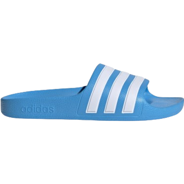 Adidas Originals Older Kids Adilette Aqua Slides in Blue | Size 5