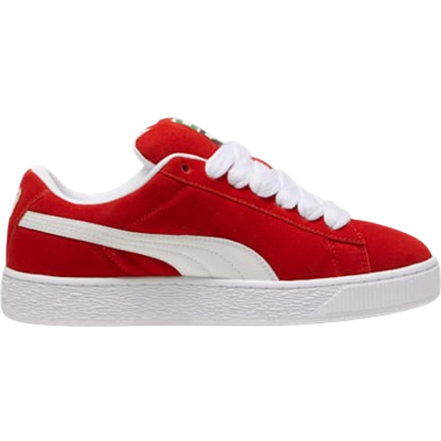 All red suede pumas online