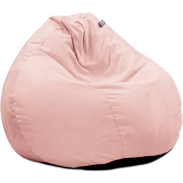 rucomfy Beanbags rucomfy Slouchbag Bean Bag - Velvet - Pink, Pink