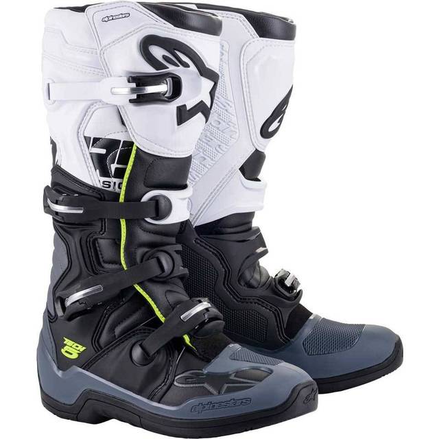 Alpinestars Tech 5 Motocross Boots, black-grey-white, Size 51 for Men