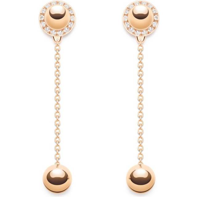 Piaget Rose Gold and Diamond Possession Earrings - One size