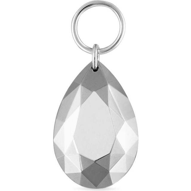 Maria Tash Faceted Pear Single Charm - White - 9mm