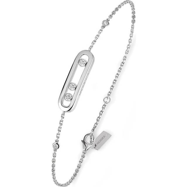 Messika White Gold and Diamond Baby Move Classique Bracelet - Silver - One size