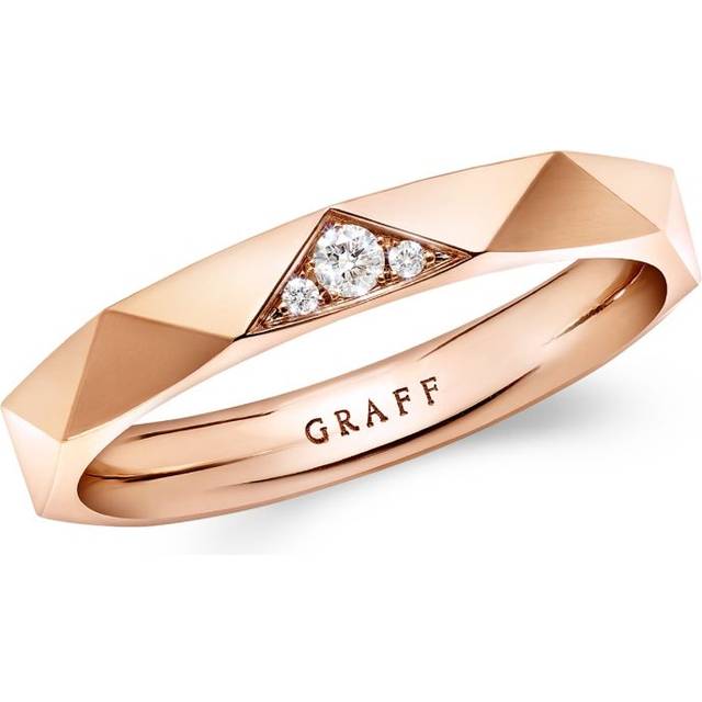 Rose Gold and Diamond Laurence Graff Signature Ring - 49