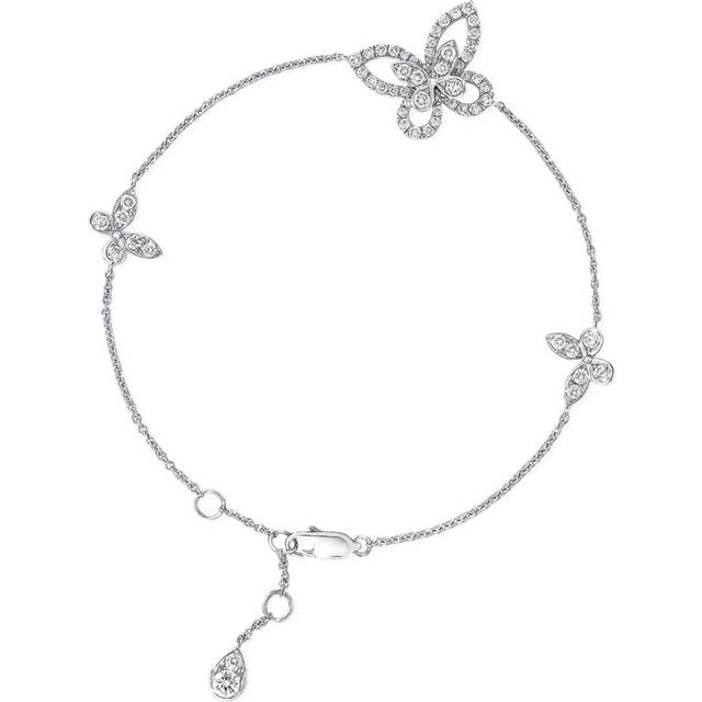 Graff White Gold and Diamond Butterfly Bracelet - One size