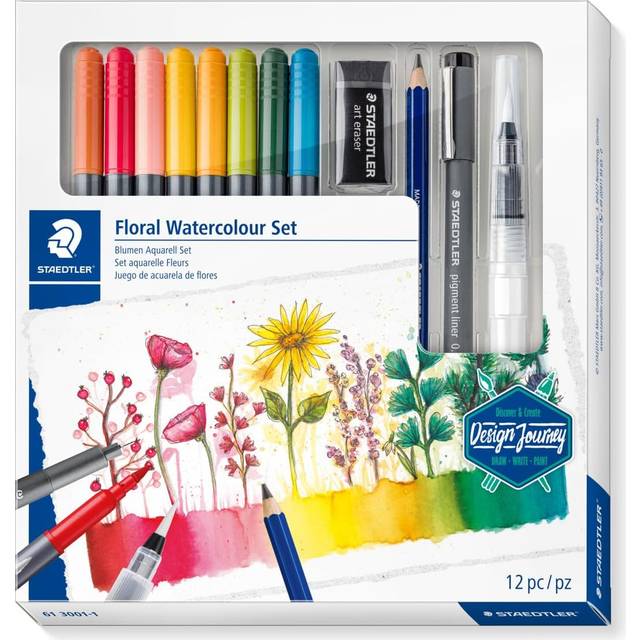 Staedtler Design Journey Watercolour Floral Art Set, Multi