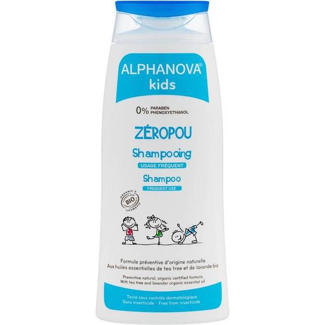 Alphanova Kids Zeropou Shampoo 200ml - Bedste luseshampoo - Dinskønhed.dk