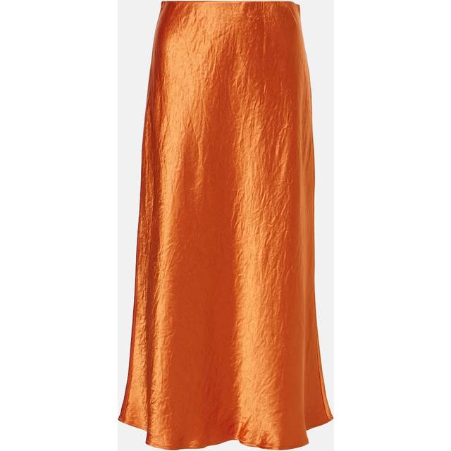 Max Mara Alessio satin midi skirt - black (UK 18)