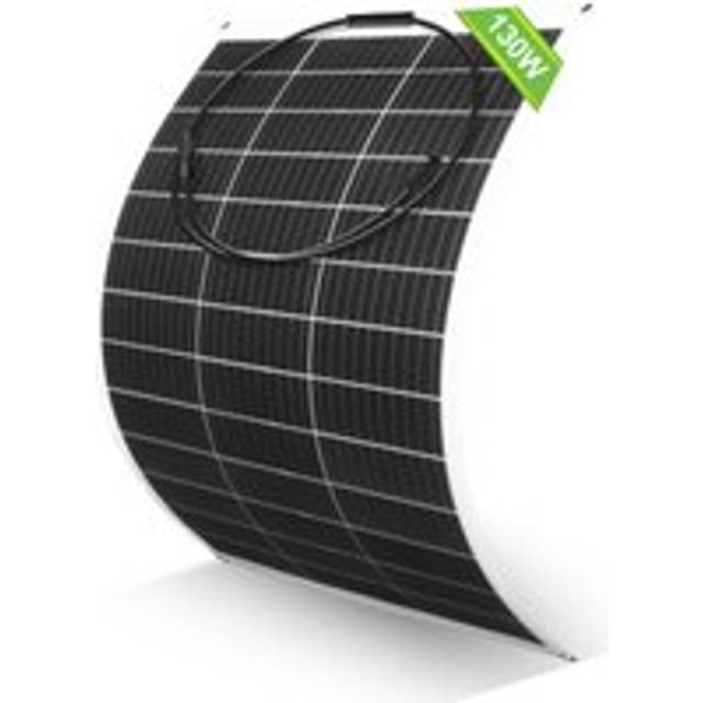 130W 12V Super Flexible Solar Panel Monocrystalline for Off- Grid system Motorhome, rv, Caravan, Camper, Boats, Roofs, Uneven Surfaces - Eco-worthy