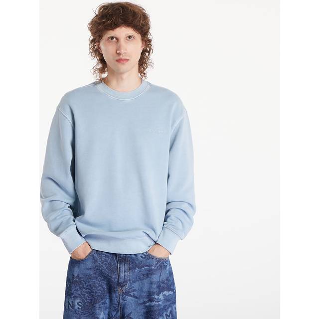 Sweatshirt Carhartt WIP Duster Script Sweatshirt UNISEX Misty Sky Garment Dyed XS (XS)