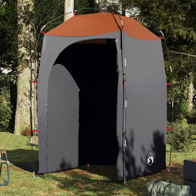 (grey) vidaXL Shower Tent Privacy Tent Toilet Tent Shelter Olive Green Waterproof