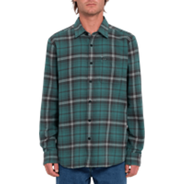 Caden Plaid Shirt in Sea Green