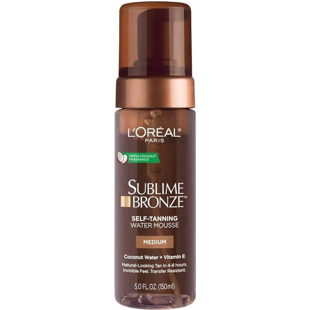 L'Oreal Paris Sublime Bronze Self Tanning Water Mousse  Streak-Free Natural Looking Tan  5 fl. Oz