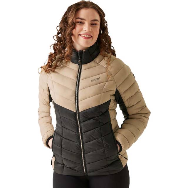 Regatta Women's Water-repellent Dalent Quilted Jacket Warm Taupe Black, Size: 20 - Beige