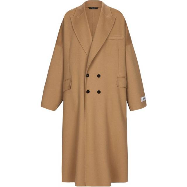 Double-breasted Cashmere Coat with Flap Pockets size S (S)