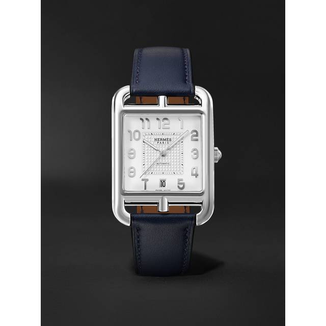 Hermès Timepieces - Cape Cod Automatic 37mm Large Stainless Steel and Leather Watch, Ref. No. W055756WW00 - Men - White